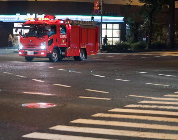 Toquio Japão Junho 23Rd 2018 Bombeiros Corpo Bombeiros Tóquio Correndo — Fotografia de Stock