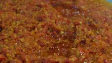 Lezzetli karışık biber kızartma