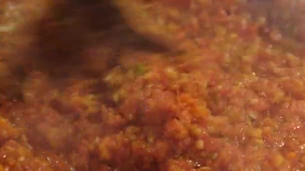 Mélange Savoureux Chili Frit — Video