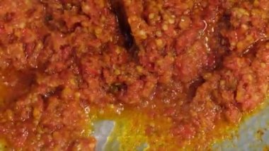 Lezzetli karışık biber kızartma