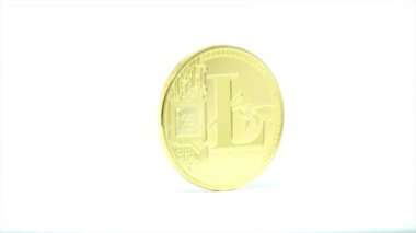 Litecoin beyaz bir arka plana dayanır