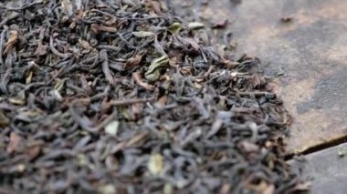 Darjeeling kuru çay yaprakları 