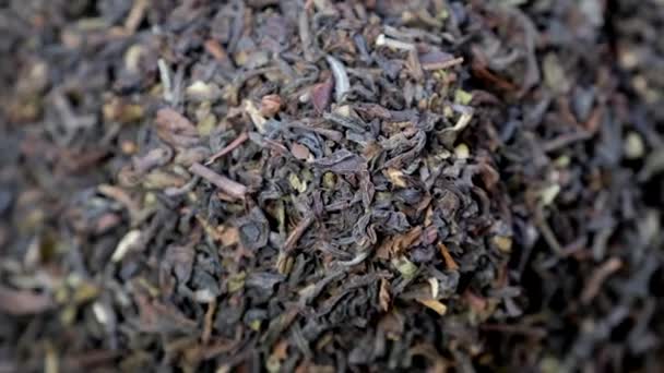 Darjeeling Folhas Chá Seco — Vídeo de Stock