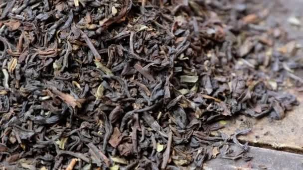 Darjeeling Tea Száraz Levelek — Stock videók