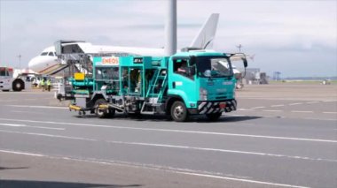 Tokyo, Japonya - 3 Ekim 2016: Haneda Uluslararası Havaalanı. 