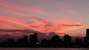 Tokyo cityscape batımında görünümünü manzarası