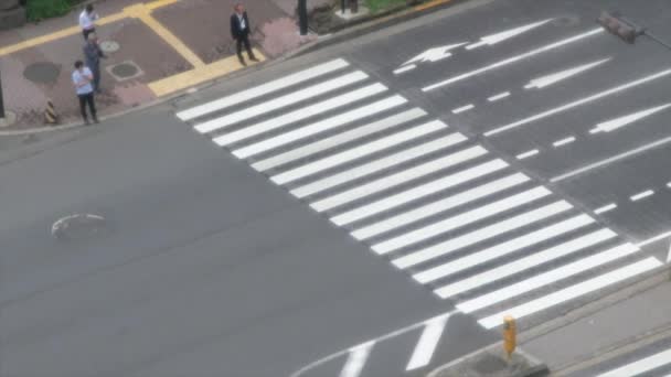 Tokio Japan Juli 2019 Fußgänger Überqueren Straße — Stockvideo