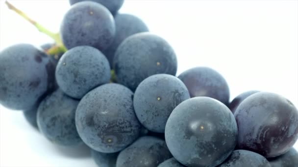 Fruits Raisin Frais Sur Fond Blanc — Video