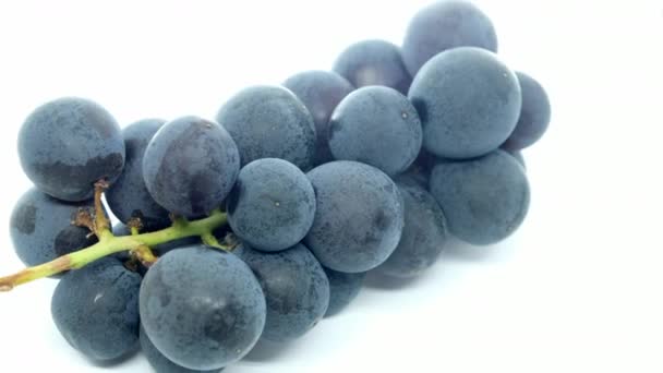 Fruits Raisin Frais Sur Fond Blanc — Video