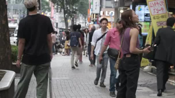 日本东京 2018年6月23日 涩谷街上的人们 — 图库视频影像