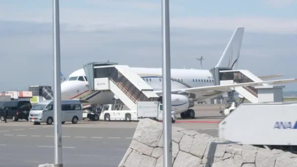 Jet Privato Malese Aeroporto Trasporti Viaggi — Video Stock