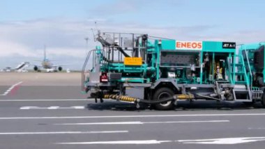 Tokyo, Japonya - 3 Ekim 2016: Haneda Uluslararası Havaalanı. 