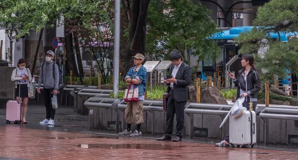 日本东京 街上的游客和当地人 — 图库照片