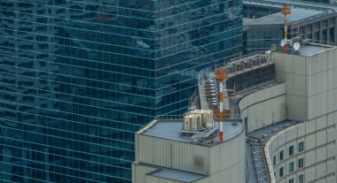 Tokyo, Japonya - 2016. Görünümü manzarası ve Tokyo binalar.