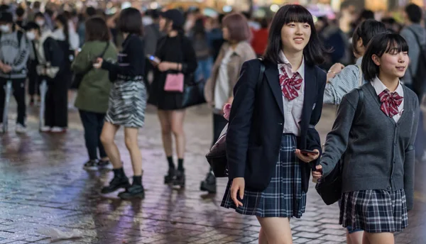 Unbekannte Fußgänger Japaner — Stockfoto