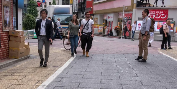 Tokyo Japonya Turistler Yerliler Için Tokyo Sokakta — Stok fotoğraf