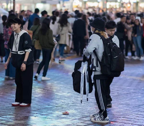 Невідомі Пішоходів Японці — стокове фото