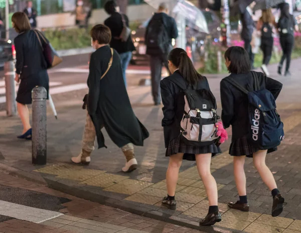 Tokio Japón Junio 2018 Gente Caminando Por Calle Shibuya —  Fotos de Stock