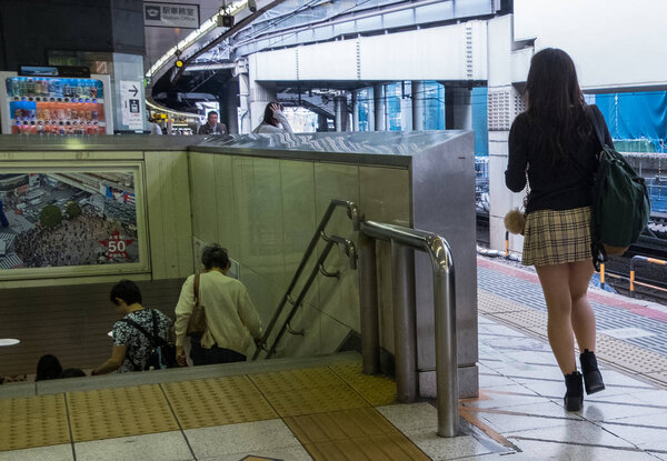 Unidentified pedestrians, japanese people 