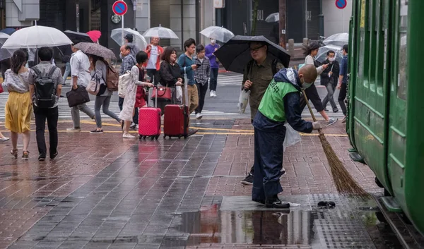 Toquio Japão Junho 23Rd 2018 Pessoas Atravessando Rua Shibuya — Fotografia de Stock