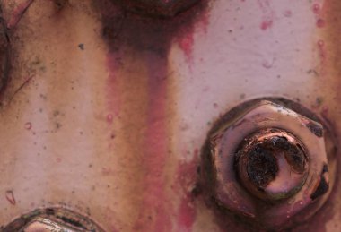 Rustik nolt ve eski bir metal köprü nut.