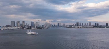 Tokyo cityscape batımında görünümünü manzarası