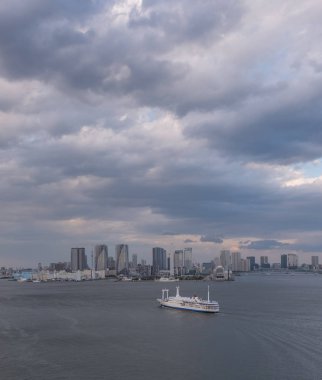 Tokyo cityscape batımında görünümünü manzarası
