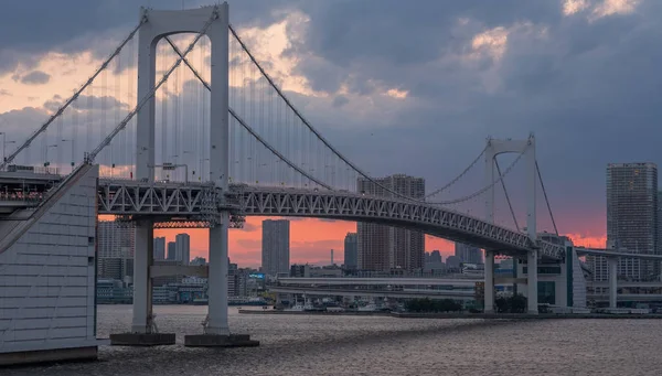 夕阳下的东京城市夜景 — 图库照片