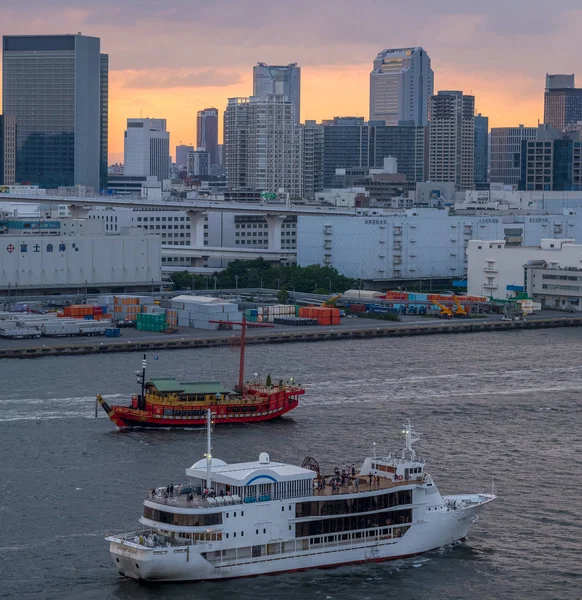 Skyline Von Tokio Bei Sonnenuntergang — Stockfoto