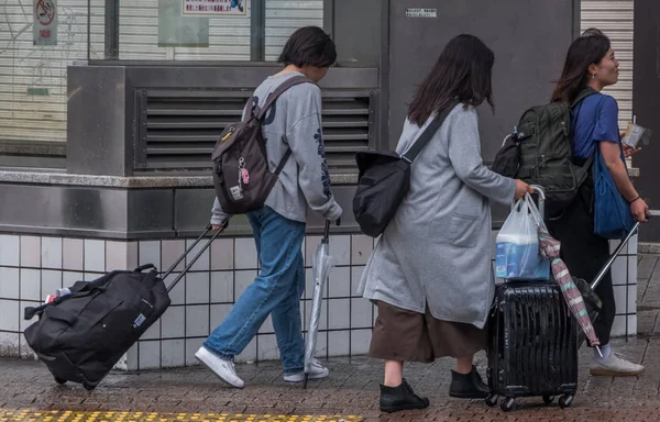 Tokyo Japão Junho 2018 Pessoas Locais Turistas Rua Shibuya — Fotografia de Stock