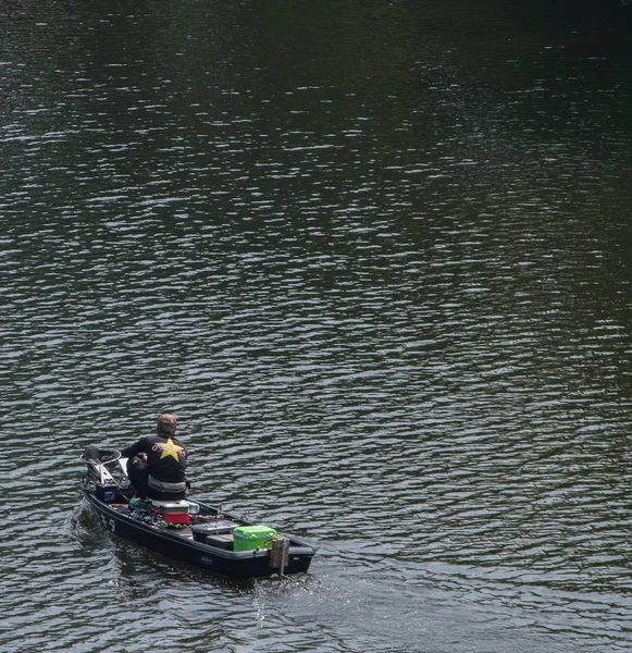 Chiba Japon Juillet 2018 Homme Pêche Dans Lac Dans Japon — Photo