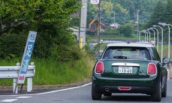 Чіба Японія Липня 2018 Міні Купер Гоночних Сільській Дорозі Чіба — стокове фото