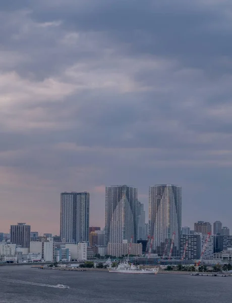 Skyline Kilátás Nyílik Tokió Városkép Naplementekor — Stock Fotó