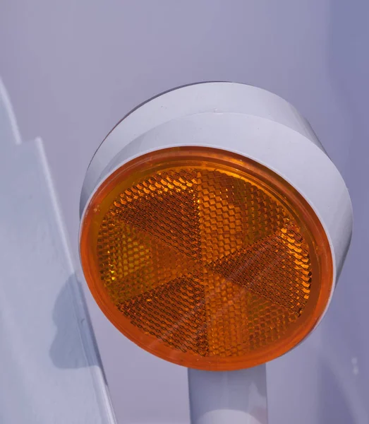 Road Contruction Yellow Signal Light — Stock Photo, Image