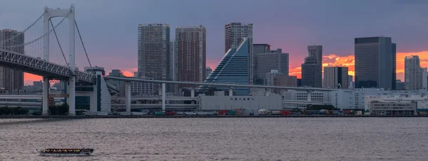 Vista Panorámica Del Paisaje Urbano Tokio Atardecer —  Fotos de Stock