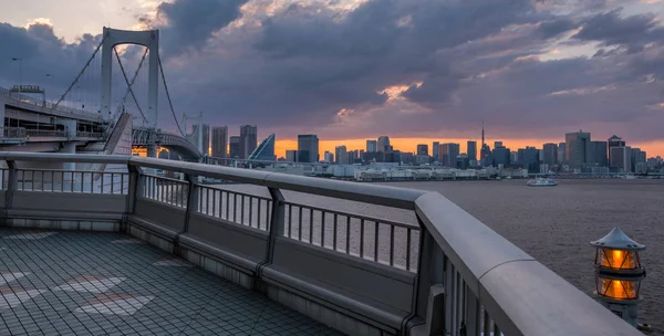 Vista Panorámica Del Paisaje Urbano Tokio Atardecer —  Fotos de Stock