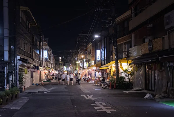 Tokyo Japan Augustus 2018 Weergave Van Asakusa Back Alley Nachts — Stockfoto