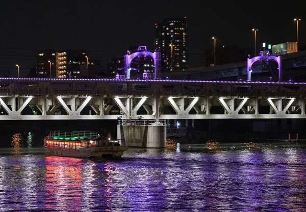 Tokyo Japonya Ağustos 2018 Akşam Yemeği Cruise Gemi Veya Yerel — Stok fotoğraf