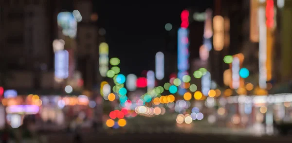 Tokyo Sokak Bokeh Renkli Arka Plan — Stok fotoğraf