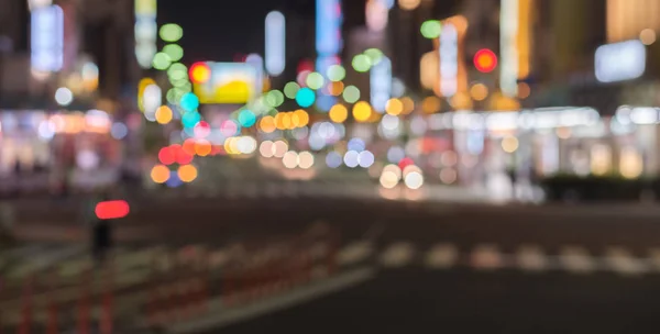 Tokyo Street Bokeh Färgstarka Bakgrund — Stockfoto