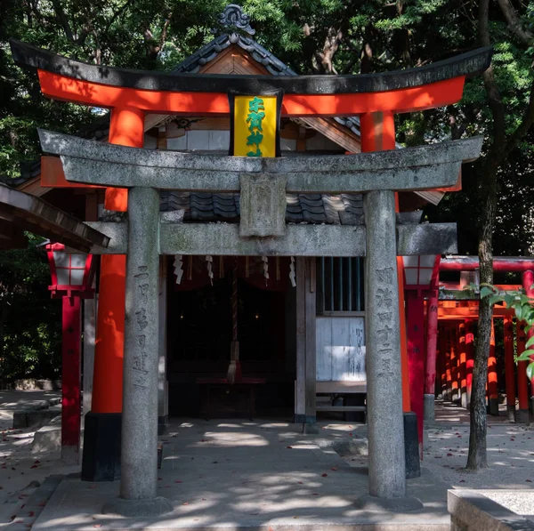 Fukuoka Japan Augustus 2018 Heiligdom Structuur Bij Het Chikuzen Ichinomiya — Stockfoto