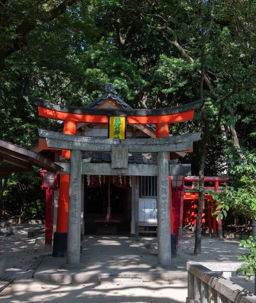 Fukuoka Japan Augustus 2018 Heiligdom Structuur Bij Het Chikuzen Ichinomiya — Stockfoto