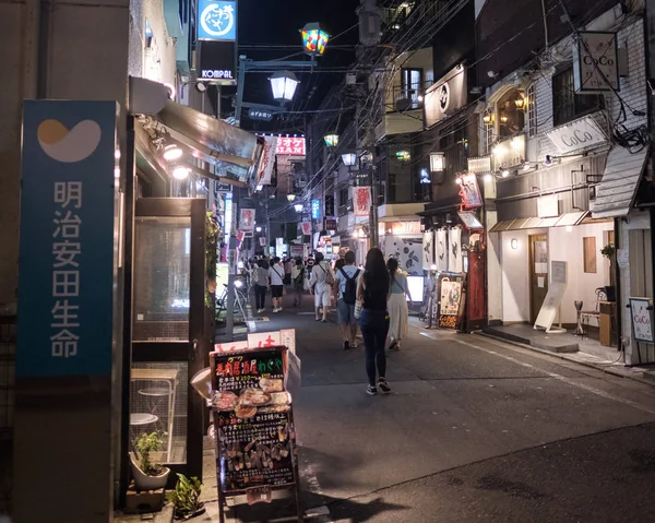 Tokyo Japon Août 2018 Les Gens Marchent Dans Rue Quartier — Photo