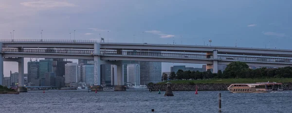 Tokyo Japan August 2018 Tpuristisches Kreuzfahrtschiff Segeln Sumida Fluss Der — Stockfoto
