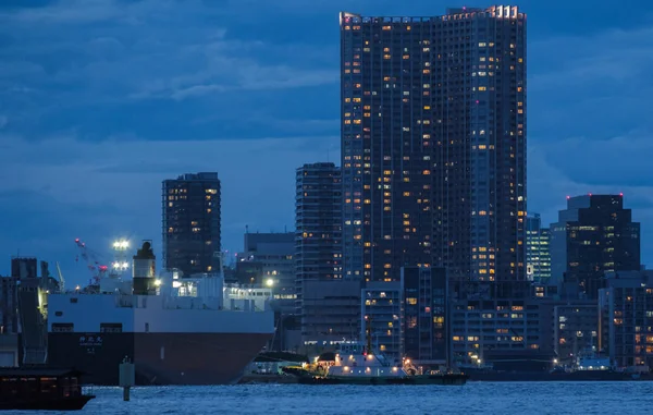 Tokio Japón Agosto 2018 Gran Crucero Muelle Tokio Atardecer — Foto de Stock