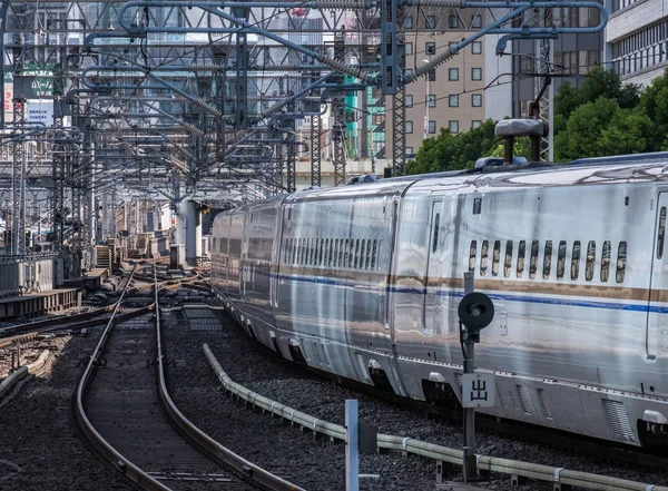 Tokyo Japan August 17Th 2018 High Speed Bullet Train Arriving Royalty Free Stock Photos