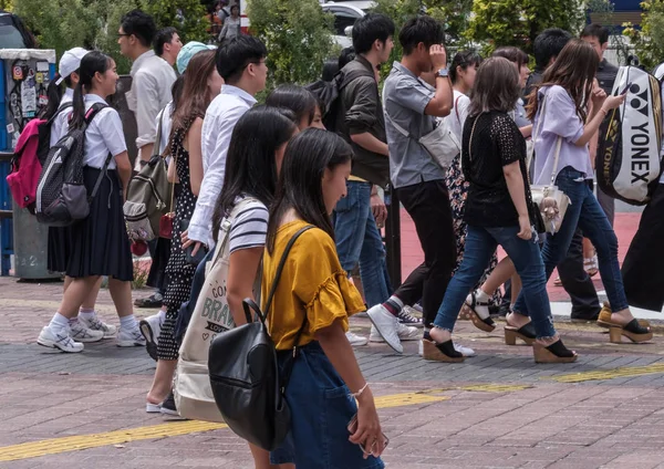 Tokyo Japão Setembro 2018 Pessoas Rua Vida Quotidiana — Fotografia de Stock