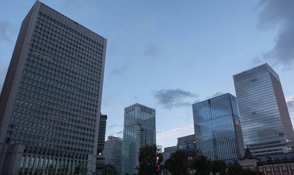 Tokyo Japan September 8Th 2018 Modern Office Building Dusk Marunouchi — Stock Photo, Image