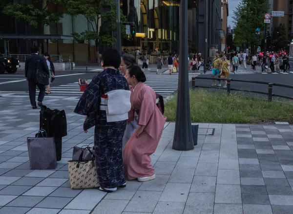 Tokyo Japan Juni 2018 Menschen Die Auf Der Straße Gehen — Stockfoto