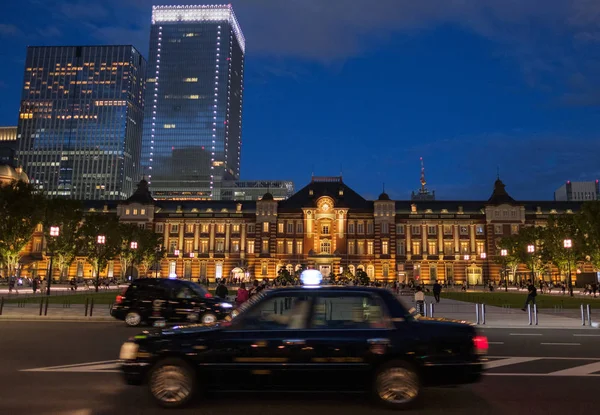 Tokyo Japon Septembre 2018 Bâtiment Gare Tokyo Illuminé Crépuscule — Photo